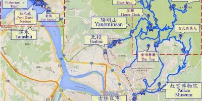 नक्शे के साथ ताइवान beitou