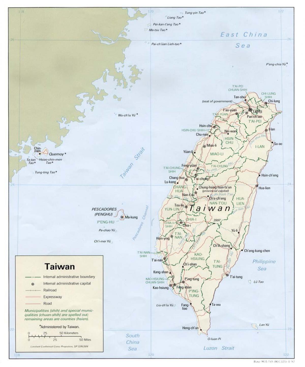 नक्शे के साथ ताइवान xinbei