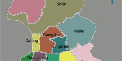 ताइपे शहर जिले का नक्शा