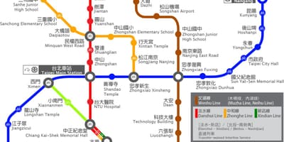 Thsr ताइपे स्टेशन का नक्शा