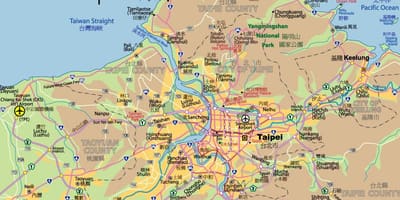 ताइपे शहर के नक्शे