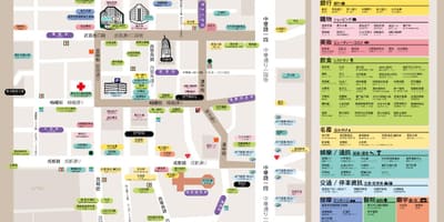 Ximending खरीदारी जिले का नक्शा