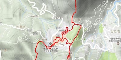 Jiufen ताइवान नक्शा