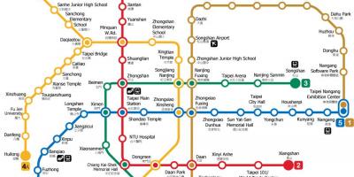 ताइपे मेट्रो स्टेशन का नक्शा
