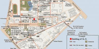 नेशनल ताइवान विश्वविद्यालय कैम्पस का नक्शा